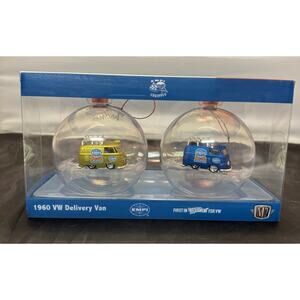 M2 Machines 1960 VW Delivery Van Ornaments 2-Pack EMPI Walmart Exclusive New